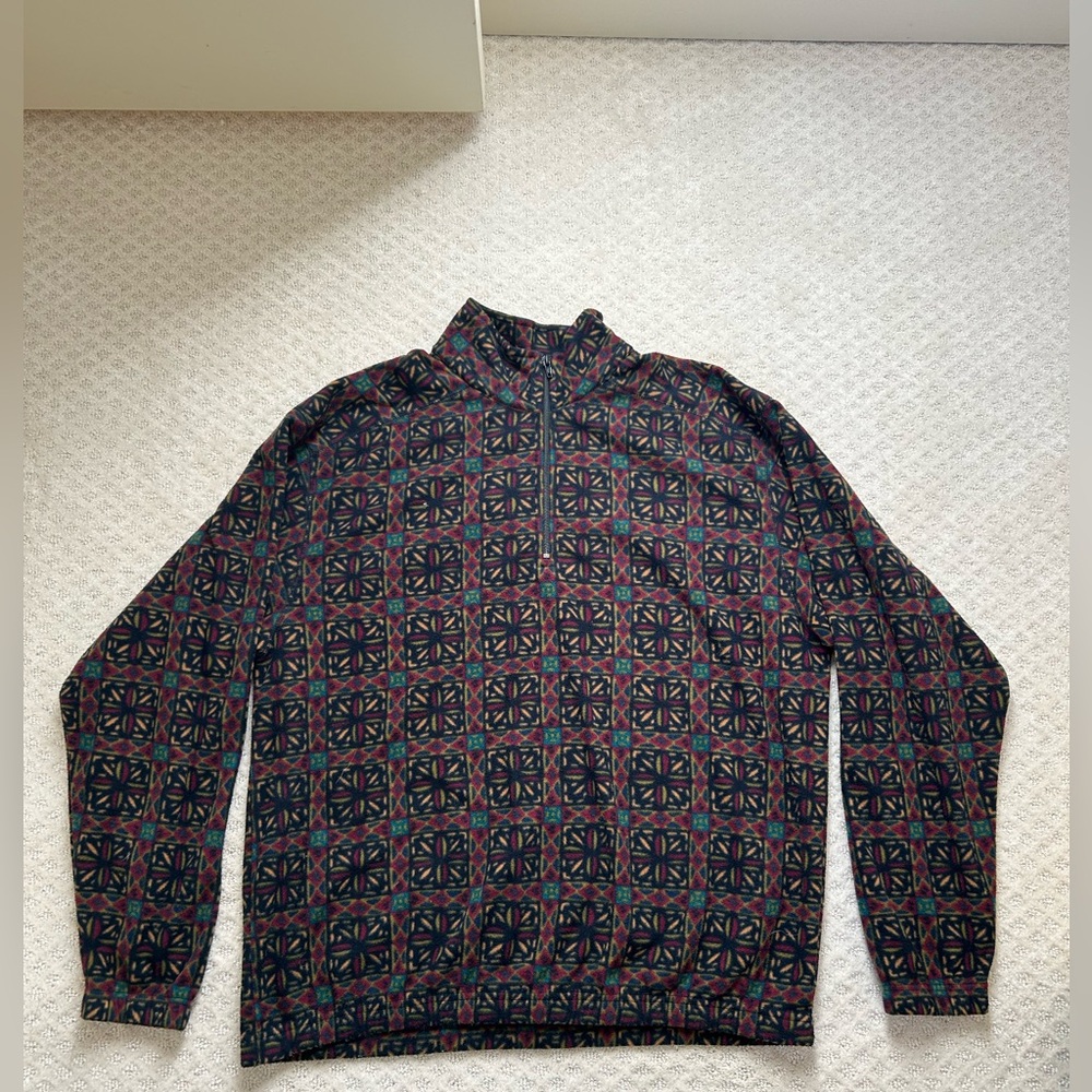 Vintage L.L. Bean 1/4 zip fleece pull over